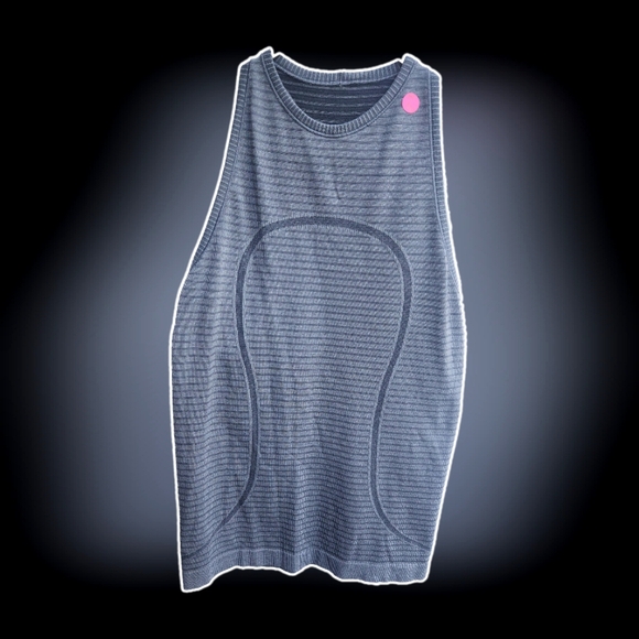 LULULEMON SWIFTLY TECH HIGH NECK TANK GRAY S/M - Picture 4 of 5